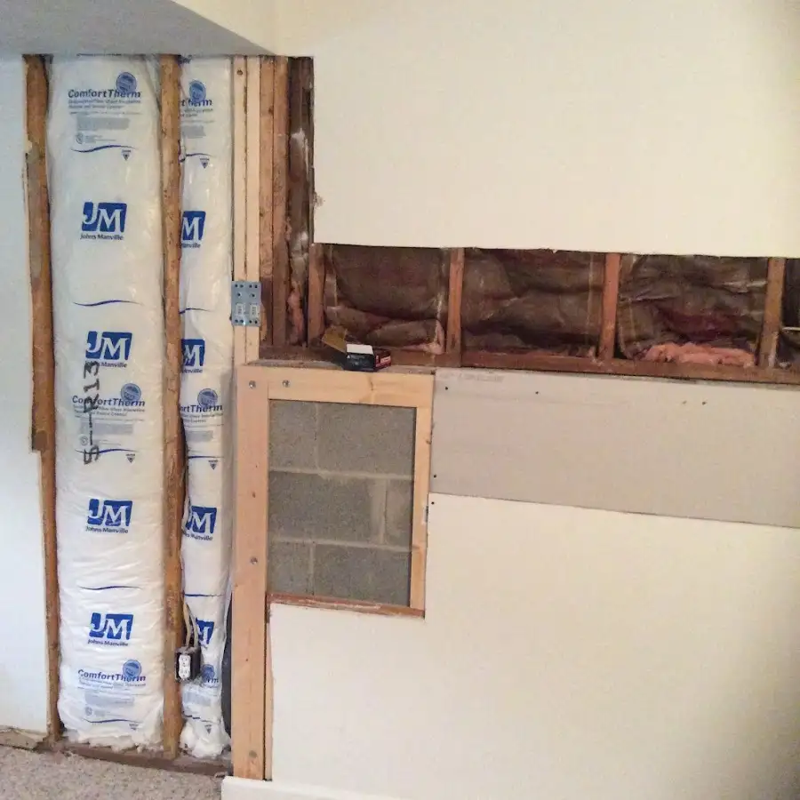 Wall insulation replacement during Odor Removal & Deodorization in Grayson Valley